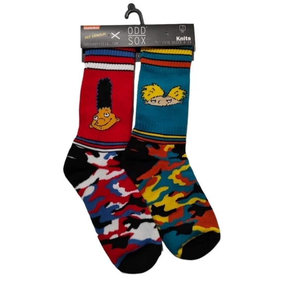 ODD SOX Hey Arnold ~ Unisex Sz.6-13 - Picture 1 of 1